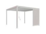 Pavillon-Seitenteil ca. 123x235 cm Aluminium Weiß