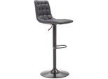 Livetastic Barhocker , Schwarz , Metall, Textil , Füllung: Schaumstoff , Drehteller , 42x109.5x52 cm , Sitzfläche 360° drehbar , Esszimmer, Stühle, Hocker