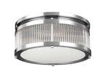 Elstead Lighting Badezimmer-Deckenleuchte , Chromfarben , Metall, Glas , 15.9 cm , Grüner Punkt, RoHS , Lampen & Leuchten, Innenbeleuchtung, Deckenleuchten, Deckenleuchten