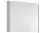 Moderano Wandspiegel , Alufarben , Glas , rechteckig , 94x57x5.5 cm , senkrecht und waagrecht montierbar , Spiegel, Wandspiegel