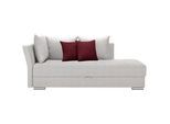 Xora Liege , Weiß , Textil , Uni , Füllung: Schaumstoff,Schaumstoff , 220x93x100 cm , seitenverkehrt erhältlich, Schlafen auf Sitzhöhe , Wohnzimmer, Sofas & Couches, Schlafsofas, Polsterliegen