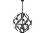 Elstead Lighting AUßENHÄNGELEUCHTE , Schwarz , Metall, Glas , 85.5 cm , Grüner Punkt, RoHS , höhenverstellbar , Lampen & Leuchten, Außenbeleuchtung, Außendeckenleuchten