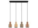 Xxxl Hängeleuchte , Braun, Schwarz, Taupe, Beige , Metall , 12x150x87 cm , Lampen & Leuchten, Innenbeleuchtung, Hängeleuchten, Pendelleuchten