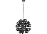 Xxxl Hängeleuchte , Chromfarben , Metall, Glas , 150 cm , höhenverstellbar , Lampen & Leuchten, Innenbeleuchtung, Hängeleuchten, Pendelleuchten