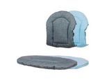 Stokke Stokke Nomi Kissen , Hellblau, Dunkelgrau , Textil , Uni , Füllung: Polyester , 25x25x5.6 cm , Reach, Oeko-Tex® Standard 100 , schadstofffrei , Baby & Kindermöbel, Babyzimmer, Hochstühle