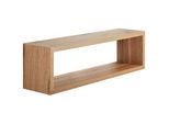 Xora Wandregal , Wildeiche , Holzwerkstoff , 59x17x14.5 cm , Typenauswahl, hängend, in verschiedenen Größen erhältlich , Wohnzimmer, Regale, Wandregale