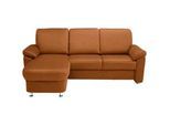 Beldomo System Ecksofa , Cognac , Textil , Ottomane links, nicht einzeln stellbar, L-Form , 220x163 cm , Goldenes M , erweiterbar, Typenauswahl, Bettkasten erhältlich, Fußauswahl, Stoffauswahl, planbar, seitenverkehrt erhältlich, Bettfunktion erhältlich, Rücken echt , Wohnzimmer, Sofas & Couches, Wohnlandschaften, Ecksofas