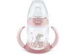 NUK Babyflasche , Rosa, Transparent , Kunststoff , 150 ml , 10.8x17.8x7.5 cm , BPA-frei , Füttern, Babyfläschchen
