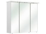 Xora Spiegelschrank , Weiß , Metall , 6 Fächer , 75x72x20 cm , Made in Germany , Typenauswahl , Badezimmer, Badezimmerspiegel, Spiegelschränke