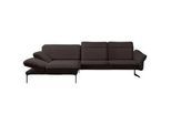 Himolla Ecksofa , Dunkelbraun , Textil , Ottomane links, L-Form , 299x203 cm , Blauer Engel, Goldenes M, Made in Germany, Emas , Typenauswahl, Lederauswahl, Stoffauswahl, individuell planbar, Sitzqualitäten, seitenverkehrt erhältlich, Hocker erhältlich, Rücken echt , Wohnzimmer, Sofas & Couches, Wohnlandschaften, Ecksofas