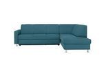 Xora Ecksofa , Blau , Textil , Uni , Ottomane rechts, L-Form , 256x198 cm , Typenauswahl, Bettkasten erhältlich, Fußauswahl, Lederauswahl, Armteilvarianten, Sitzqualitäten, seitenverkehrt erhältlich, Bettfunktion erhältlich, Hocker erhältlich, Rückenfutter, Stoffauswahl , Wohnzimmer, Sofas & Couches, Wohnlandschaften, Ecksofas