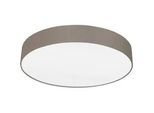 Xxxl Deckenleuchte , Weiß, Taupe , Metall, Textil , rund , 15 cm , Lampen & Leuchten, Innenbeleuchtung, Deckenleuchten, Deckenleuchten
