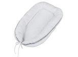 Babybay Kuschelnest , Grau, Weiß , Textil , Punkte , Füllung: Polyester , 90x50x13 cm , Oeko-Tex® Standard 100 , Schlafen, Babybettausstattung, Babynestchen & Nestchenschlangen