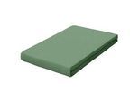 Schlafgut Topper-Spannleintuch , Grün , Textil , 180-200x200-220 cm , Hohenstein, AZO-frei, Oeko-Tex® Made IN Green, Grüner Punkt, Textiles Vertrauen - Oeko-Tex® , Rundumgummi, bügelfrei, keine Sondergrößen, weich und anschmiegsam, perfekter Sitz , Heimtextilien, Bettwäsche & Leintücher, Leintücher, Spannleintücher Topper