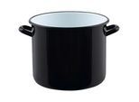 Riess Kochtopf , Schwarz , Metall , 4 l , 17.5 cm , backofengeeignet, kratzfest, rostfrei, hitzebeständig,backofengeeignet , Kochgeschirr, Töpfe, Kochtöpfe