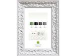 Rahmen , Weiß , Holz, Glas , Kiefer , rechteckig , 19.6x14.6 cm , Bilder & Rahmen, Bilderrahmen, Bilderrahmen & Fotorahmen