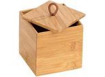 Wenko Organizer , Braun , Holz , Bambus , massiv , 9x9x9 cm , Deckel , Ordnen & Aufbewahren, Deko-& Aufbewahrungsboxen, Organizer