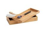Wenko Organizer , Braun , Holz , Bambus , massiv , 24x6x10 cm , Deckel , Ordnen & Aufbewahren, Deko-& Aufbewahrungsboxen, Organizer