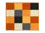 Grund Bidet-Vorleger , Gelb, Schwarz, Weiß , Textil , Karo , rechteckig , 50x60 cm , Oeko-Tex® Standard 100, Made in Europe , rutschfest , Heimtextilien, Badtextilien, Badematten