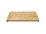 Homeware Schneidebrett , Naturfarben , Holz , Bambus , 28x4.3x54 cm , Saftrille , Küchenzubehör, Schneidebretter