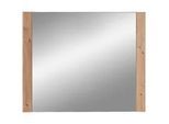 Xora Wandspiegel , Eiche Artisan , Glas , rechteckig , 86x70x3 cm , waagrecht montierbar , Garderobe, Garderobenspiegel