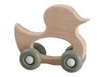 My Baby Lou Spielzeugfigur , Grün, Naturfarben , Holz, Kunststoff , Buche , vollmassiv , 9.3x8.5x4.3 cm , unisex , Lfgb, EN 71, Ce , Spielzeug, Holzspielzeug