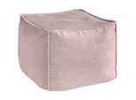 Hom`in Pouf , Rosa , Textil , Füllung: Styroporkugeln , 66x40x66 cm , Blauer Engel, Goldenes M, Oeko-Tex® Standard 100, DGM-Klimapakt , Indoor , Wohnzimmer, Sessel, Hocker, Poufs