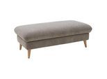 Dieter Knoll Hocker , Greige , Holz, Textil , Eiche , Hartholz , rechteckig , 132x85x67 cm , Goldenes M , Fußauswahl, Stoffauswahl , Wohnzimmer, Sessel, Hocker, Sitzhocker