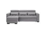 Carryhome Ecksofa , Graubraun , Textil , Füllung: Schaumstoff , seitenverkehrt montierbar, L-Form , 240x179 cm , Stoffauswahl, Schlafen auf Sitzhöhe , Wohnzimmer, Sofas & Couches, Wohnlandschaften, Ecksofas