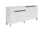 Xora Sideboard , Weiß , Metall , 3 Fächer , 3 Schubladen , 171x85x42 cm , FSC Mix , Typenauswahl, stehend , Kleinmöbel, Kommoden, Sideboards