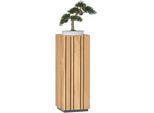 Linea Natura Blumensäule , Eichefarben , Holz, Holzwerkstoff , Eiche , massiv , 31.5x90x31.5 cm , Wohnzimmer, Wohnzimmertische, Blumenständer, Sonstige Blumenständer
