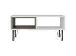 Livetastic Couchtisch , Weiß , Holzwerkstoff , quadratisch , 60x41.1x90 cm , Wohnzimmer, Wohnzimmertische, Couchtische, Couchtische eckig