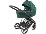 Jimmylee Kinderwagenset , Grün , Textil , 10-teilig , 59x105x105 cm , EN 1888, UV 50+, Made in EU, Oeko-Tex® Standard 100 , Feststellbremse, Fußstütze abklappbar, Federung, kugelgelagerte Räder, Verdeckung abnehmbar, 5-Punkte-Gurt, für Babyschale geeignet, Griff in Lederoptik, Transportsicherung, mit Tragegriff, Sitz umsetzbar,5-Punkt-Gurt, Gurtschoner, Schutzbügel abnehmbar, Verdeck abnehmbar, Si