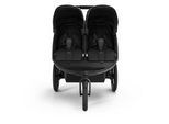 Thule Geschwisterwagen , Schwarz , Textil , 16 Zoll , 38.3x85.6x95.9 cm , Feststellbremse, Fußstütze abklappbar, Federung, 5-Punkte-Gurt, Handbremse, für Babyschale geeignet, Transportsicherung, Einhand-Faltmechanismus, Reflektorstreifen , Baby on Tour, Kinderwagen, Geschwisterwagen & Zwillingskinderwagen