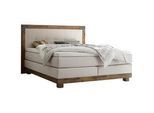Hasena Boxspringbett , Akaziefarben, Beige , Textil , Akazie , massiv , H3 , 180x200 cm , Topper durchgehend, in verschiedenen Größen erhältlich , Schlafzimmer, Betten, Boxspringbetten