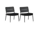 Gardenson Loungesessel , Schwarz , Metall, Textil , Füllung: Schaumstoff , rund , 55x73x59 cm , Bezug abnehmbar , Gartenmöbel, Loungemöbel, Loungesessel