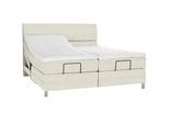 Voleo Boxspringbett , Creme , Textil , H3 , 7-Zonen , 200x200 cm , Über- und Sondergrößen erhältlich, gepolstertes Kopfteil, Stoffauswahl, Topper geteilt, in verschiedenen Größen erhältlich, Matratze in verschiedenen Härtegraden erhältlich, Matratzenauswahl, Topperauswahl, Kopfteilauswahl, Matratze geteilt , Schlafzimmer, Betten, Boxspringbetten