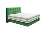 Dieter Knoll Boxspringbett , Grün , Textil , H2 + H3 , 160x200 cm , gepolstertes Kopfteil, Stoffauswahl, in verschiedenen Größen erhältlich, Partnermatratze mit durchgehendem Bezug, Matratze in verschiedenen Härtegraden erhältlich, Kopfteilauswahl , Schlafzimmer, Betten, Boxspringbetten