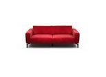 Sensoo 2,5-Sitzer , Rot , Textil , 220x86x86-94 cm , Stoffauswahl, Armteil links, Armteil rechts , Wohnzimmer, Sofas & Couches, Sofas, Textilsofas