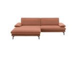 Dieter Knoll Ecksofa , Orange , Textil , Ottomane links, L-Form , 284x184 cm , Goldenes M , Fußauswahl, Stoffauswahl, Sitzqualitäten, seitenverkehrt erhältlich, Bettfunktion erhältlich, Hocker erhältlich, Rücken echt, individuell planbar , Wohnzimmer, Sofas & Couches, Wohnlandschaften, Ecksofas