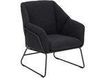 Mid.you Sessel , Dunkelgrau , Textil , 67x80x67 cm , Wohnzimmer, Sessel, Sonstige Sessel