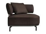 Dieter Knoll Sessel , Dunkelbraun , Leder , Echtleder , Longlife-Leder , Füllung: Polyurethan (Pur) , 98x85x98 cm , Goldenes M , Lederauswahl, Stoffauswahl , Wohnzimmer, Sessel, Ledersessel