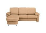 Beldomo System Ecksofa , Hellbraun , Textil , Ottomane links, nicht einzeln stellbar, L-Form , 250x163 cm , Typenauswahl, Bettkasten erhältlich, Fußauswahl, Stoffauswahl, planbar, seitenverkehrt erhältlich, Hocker erhältlich, Rückenfutter , Wohnzimmer, Sofas & Couches, Wohnlandschaften, Ecksofas