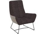 Pure Home Lifestyle Sessel , Braun , Textil , 82x102x81 cm , Goldenes M, Dgm , Fußauswahl, Stoffauswahl , Wohnzimmer, Sessel, Sonstige Sessel