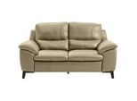 Livetastic 2-Sitzer-Sofa , Greige , Leder , Kombination Echtleder/Lederlook , Semi-Anilinleder , 174x97x95 cm , Made in Eu , Rücken echt , Wohnzimmer, Sofas & Couches, Sofas, Ledersofas