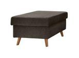 P & B Hocker , Braun , Textil , Buche , massiv , Struktur , rechteckig , 61x43x61 cm , Made in Eu , Wohnzimmer, Sessel, Hocker, Sitzhocker