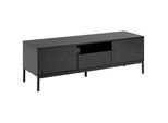 Mid.you Lowboard , Schwarz , Metall, Holzwerkstoff , 1 Schubladen , 140x45x40 cm , Reach , Wohnzimmer, TV Möbel, Lowboards
