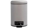 Xxxl Treteimer , Grau , Kunststoff , 3 l , 26 cm , Badaccessoires, Abfalleimer