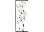 Ambia Home Wanddeko , Schwarz, Goldfarben , Metall , 35x90 cm , Bilder & Rahmen, Wanddeko