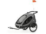 Hauck Bike Trailer UND Buggy , Grau , Metall, Kunststoff , 79x99x118 cm , Freizeit & Co, Sport & Fitness, Fahrradanhänger